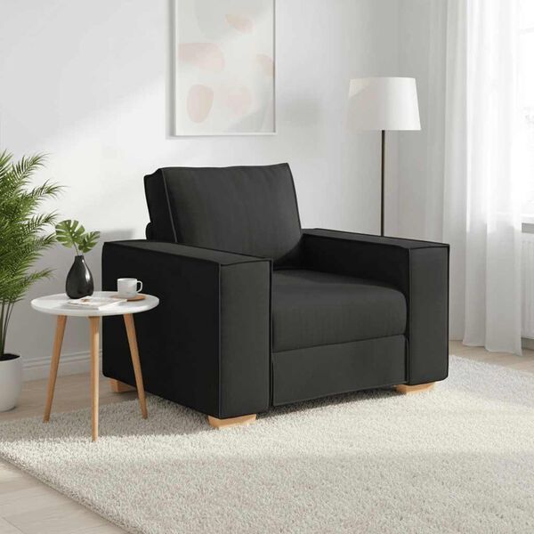 vidaXL Sofa fotelja crna 100x78x84 cm tkanina