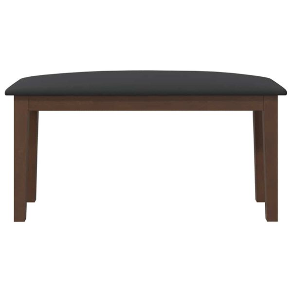 vidaXL Klupa 90 cm smeđa puna drvena guma