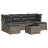 vidaXL 7-dijelni set vrtnih sofa sivi od poliratana