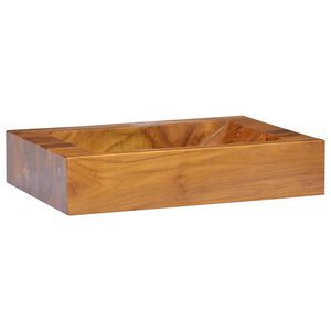 vidaXL Umivaonik od masivne tikovine 50 x 35 x 10 cm
