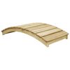vidaXL Vrtni most 170 x 74 cm od impregnirane borovine