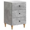 vidaXL Noćni ormar Betonska siva 43x 41 x 66,5 cm Konstruirano drvo