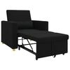 vidaXL Sofa na razvlačenje Singl Crna 90 x 165 x 87 cm tkanina