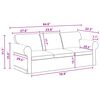 vidaXL Sofa 2 pcs Tamno siva 215 x 82 x 80 cm tkanina