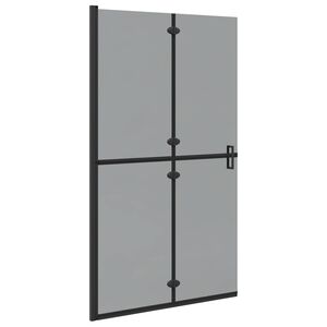 vidaXL Walk-In zid za tu&scaron;iranje Crna 110 x 6,5 x 190 cm