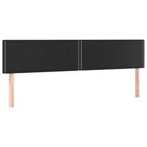 vidaXL Uzglavlja crna 180x5x78/88 cm od umjetne kože