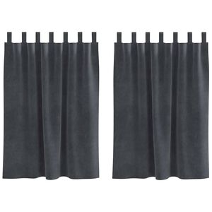 vidaXL Zavjese za zamračivanje 2 pcs Svijetlo siva 140 x 140 cm Bar&scaron;un