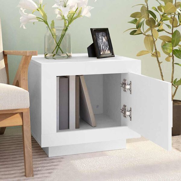 vidaXL Stolić za kavu bijeli 51 x 50 x 45 cm od konstruiranog drva