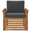 vidaXL Set vanjskih sofa Čvrsto drvo akacije i poliester Prirodna