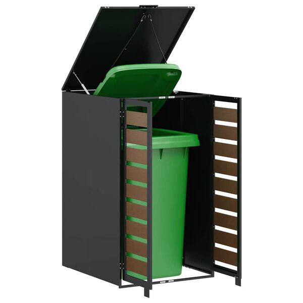 vidaXL Svačija kanta za otpad s poklopcem na plin za 240L kantu