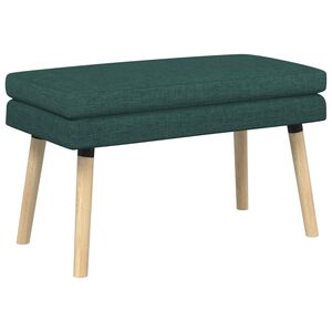 vidaXL Klupa s dvostrukim slojem Tamnozelena 80 x 40 x 47 cm Tkanina