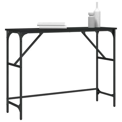 vidaXL Konzolni stol crni 100 x 32 x 75 cm od konstruiranog drva