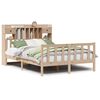 vidaXL Krevet s regalom za knjige bez madraca 140x190 cm od borovine