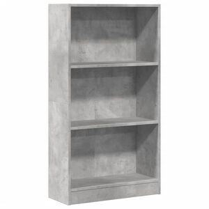 vidaXL Regal za knjige boja betona 60x24x109 cm konstruirano drvo