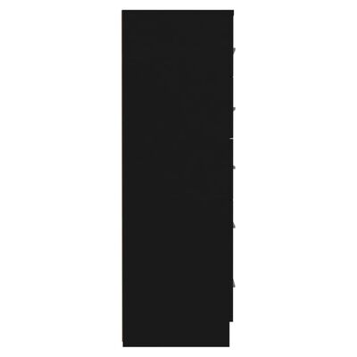 vidaXL Visoki ladičar crni 41 x 35 x 106 cm od iverice