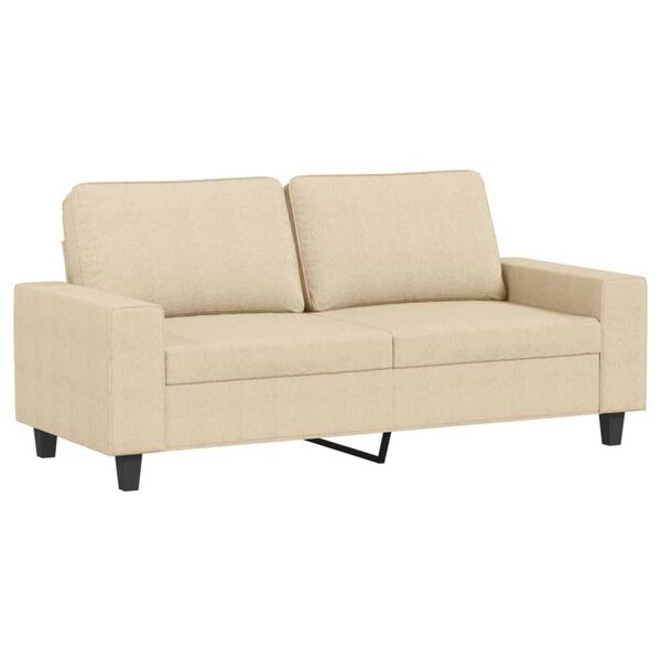 vidaXL 3-dijelni set sofa krem od mikrovlakana