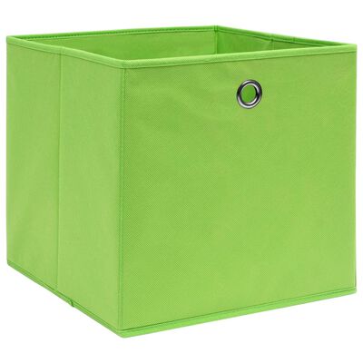 vidaXL Kutije za pohranu 10 kom zelene 32 x 32 x 32 cm od tkanine