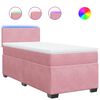 vidaXL Box spring krevet s madracem ružičasti 90x190 cm bar&scaron;unasti