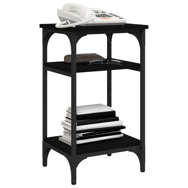 vidaXL Bočni stolić crni 35x30x60 cm od konstruiranog drva