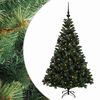 vidaXL Umjetno božićno drvce s kuglicom 120 cm 150 LED lampica