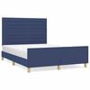 vidaXL Okvir za krevet bez madraca plavi 140 x 190 cm od tkanine