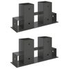 Pomoć za slaganje drva 2 pcs Antracit 34 x 10 x 15 cm Čelik
