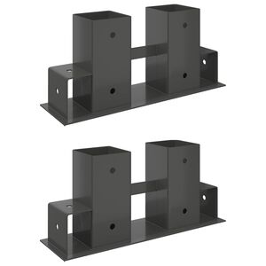 Pomoć za slaganje drva 2 pcs Antracit 34 x 10 x 15 cm Čelik