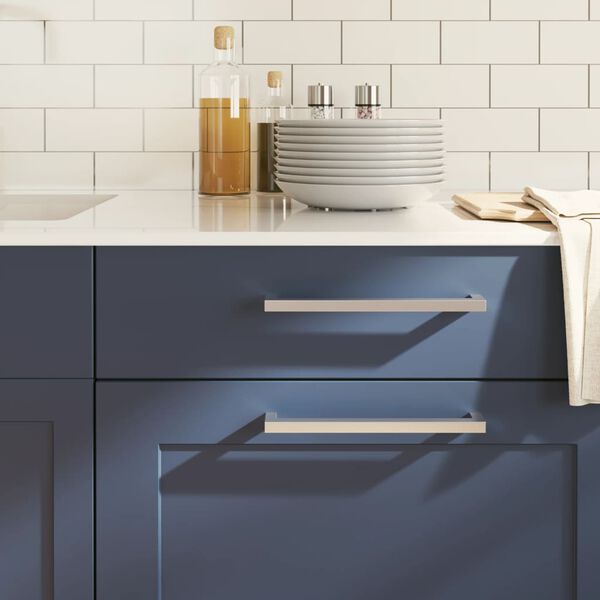 vidaXL Ručke za ormarić 20 kom srebrne 224 mm od nehrđajućeg čelika