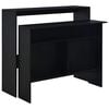 vidaXL Barski stol s 2 stolne ploče crni 130 x 40 x 120 cm