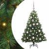 vidaXL Umjetno božićno drvce s stalakom Zelena 120 cm PE i PVC