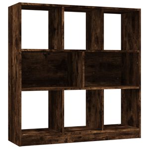 vidaXL Ormarić za knjige boja dimljenog hrasta 97,5x29,5x100 cm drveni