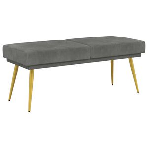 vidaXL Klupa s dvostrukim slojem Tamnosiva 120 x 45 x 46 cm Bar&scaron;un