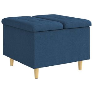 vidaXL Otoman s pohranom Plava 60 x 60 x 45 cm tkanina