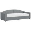 vidaXL Dnevni krevet s madracem svjetlosivi 80 x 200 cm od tkanine