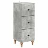 vidaXL Ormar s ladicama Betonska siva 33 x 34,5 x 90 cm