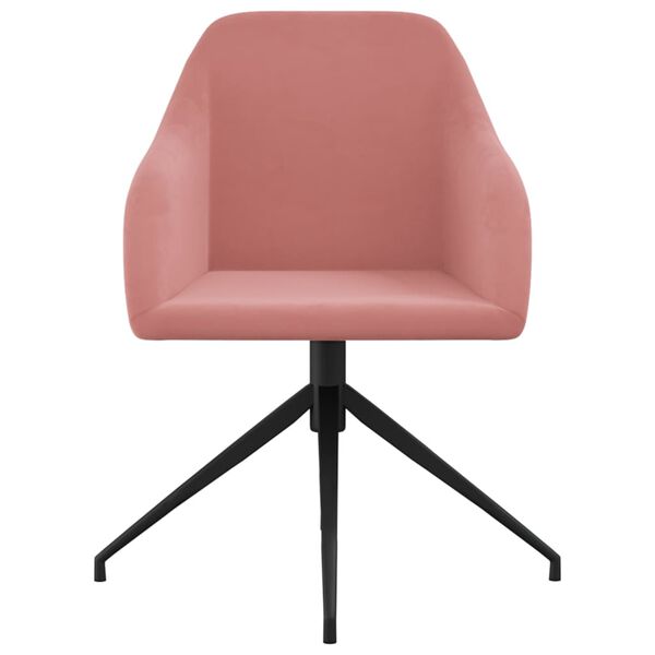 vidaXL Blagovaonske stolice 4 kom ružičaste bar&scaron;unaste