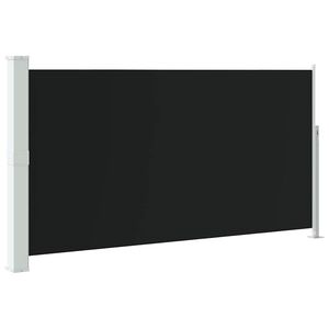 vidaXL Uvlačiva bočna tenda za terasu 170 x 300 cm crna