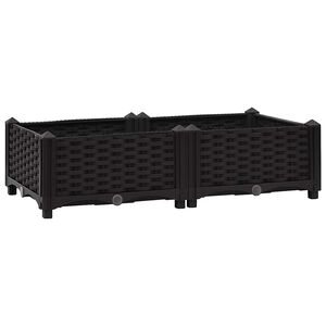vidaXL Povi&scaron;ena gredica 80 x 40 x 23 cm od polipropilena