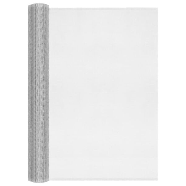 vidaXL Mrežasti zaslon od aluminija 60 x 1000 cm srebrni