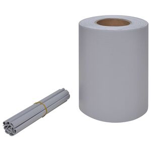 vidaXL Vrtni zaslon PVC 70 x 0,19 m svijetlo siva