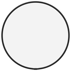 vidaXL Zidno ogledalo crno Ø 30 cm okruglo