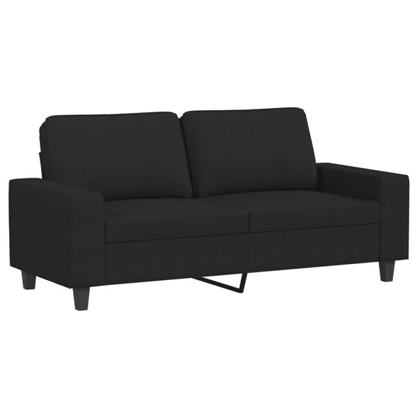 vidaXL 3-dijelni set sofa crni od tkanine