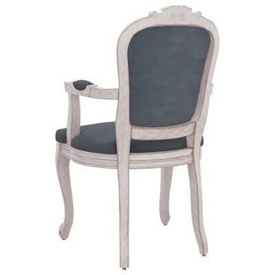 vidaXL Blagovaonska stolica tamnosiva 62 x 59,5 x 100,5 cm baršunasta