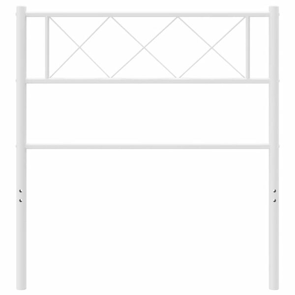 vidaXL Metalno zamjensko uzglavlje bijelo 90 cm