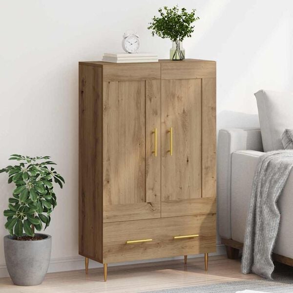 vidaXL Highboard Umjetnički hrast 69,5 x 31 x 115 cm Konstruirano drvo