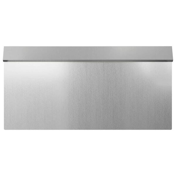 vidaXL Ograda protiv puževa 4 pcs Srebrno 50 x 3,5 x 25 cm