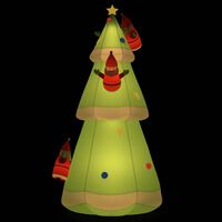 vidaXL Božićno drvce na napuhavanje s LED svjetlima 500 cm