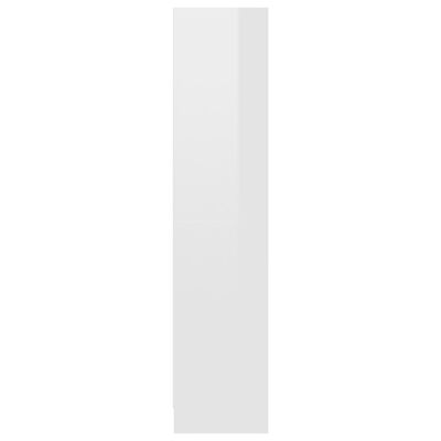 vidaXL Ormarić za knjige s 3 razine sjajni bijeli 60x24x109 cm drveni