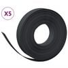 vidaXL Vrtne ivice 5 kom crne 10 m 10 cm od polietilena