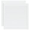 vidaXL Vrata za ormarić re&scaron;etkasta 2 kom bijela 61,5x59,4 cm borovina